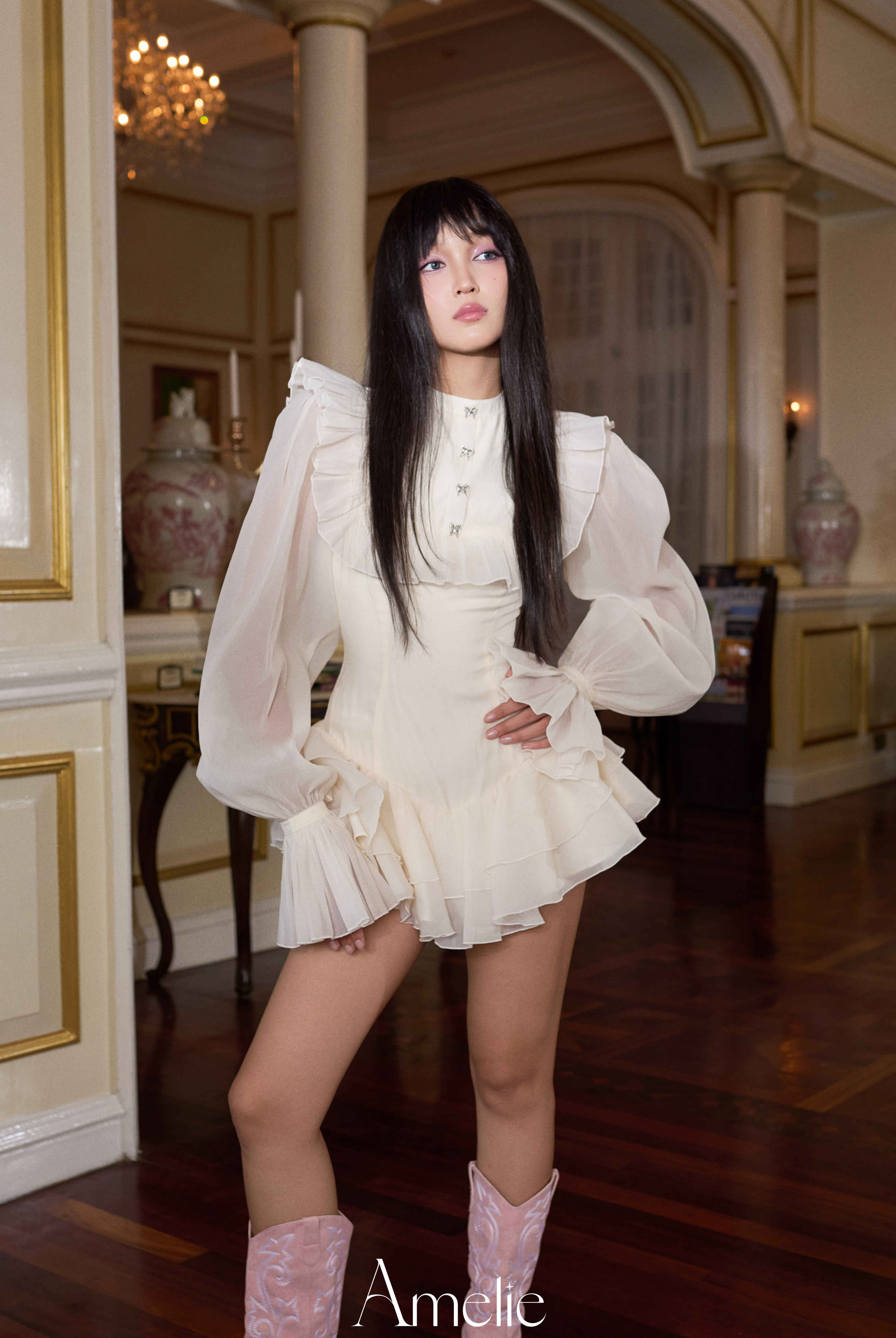 ELOISE DRESS - WHITE My Store