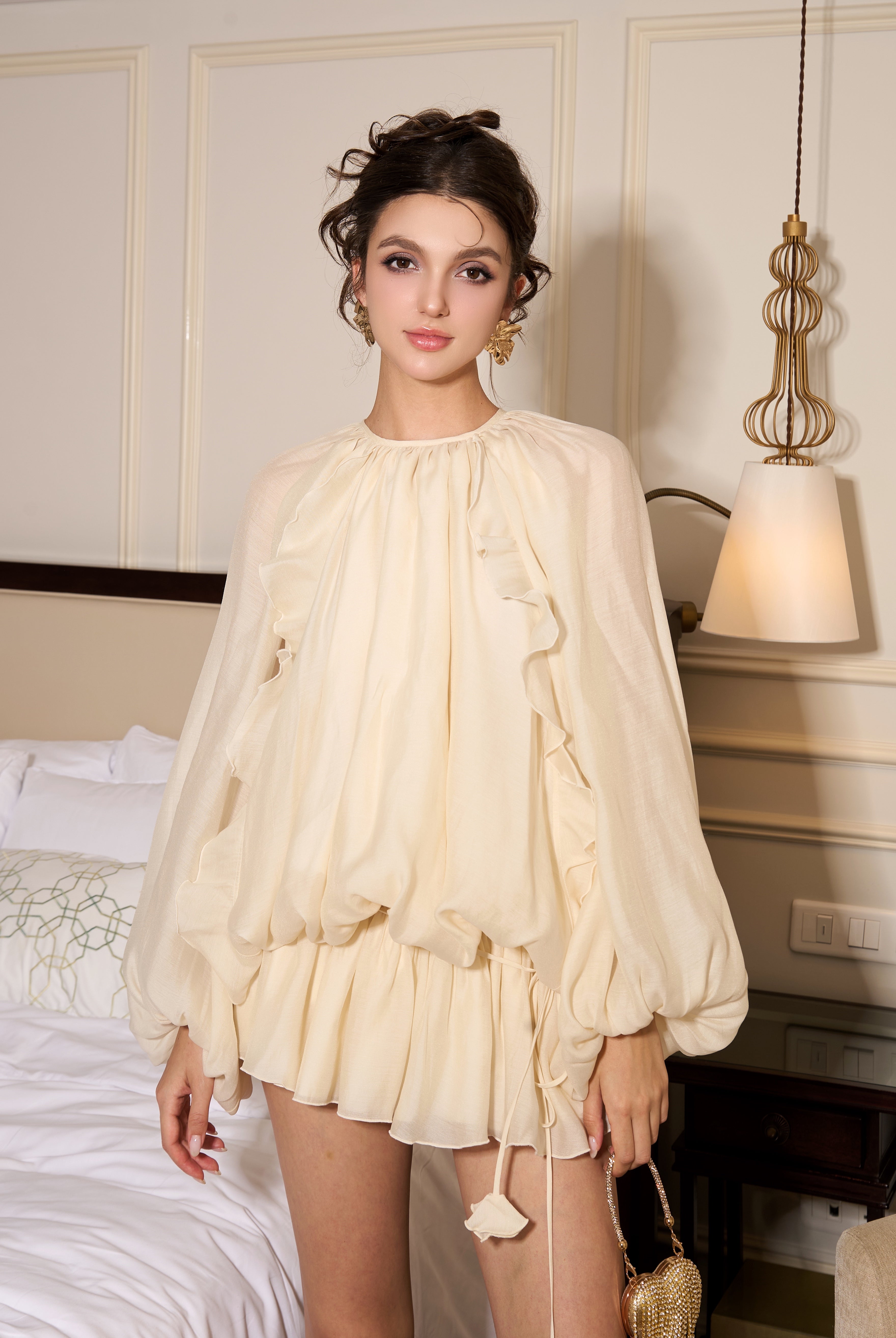 POEM DRESS - WHITE CREAM My Store