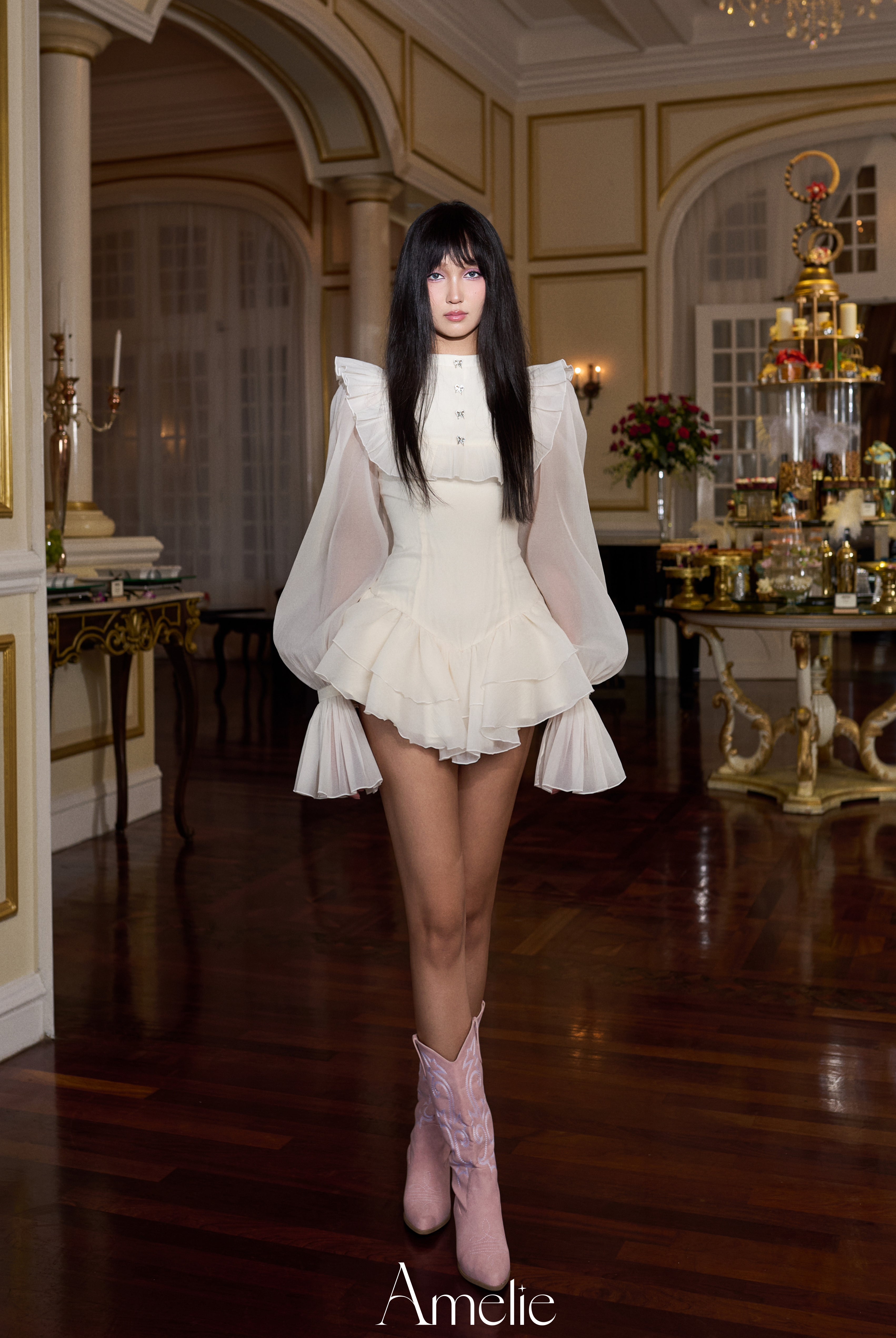 ELOISE DRESS - WHITE My Store