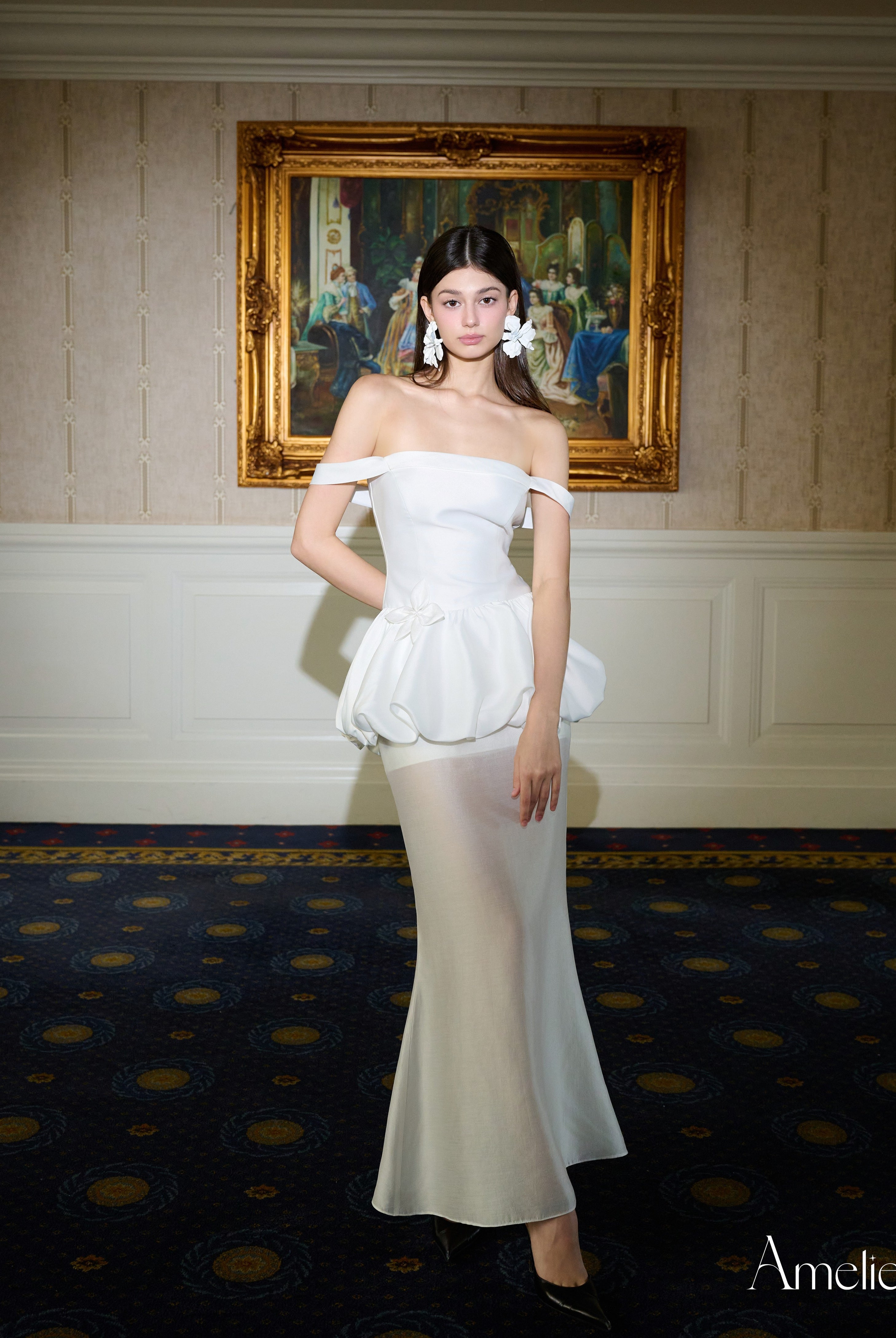 ELENA DRESS - WHITE My Store