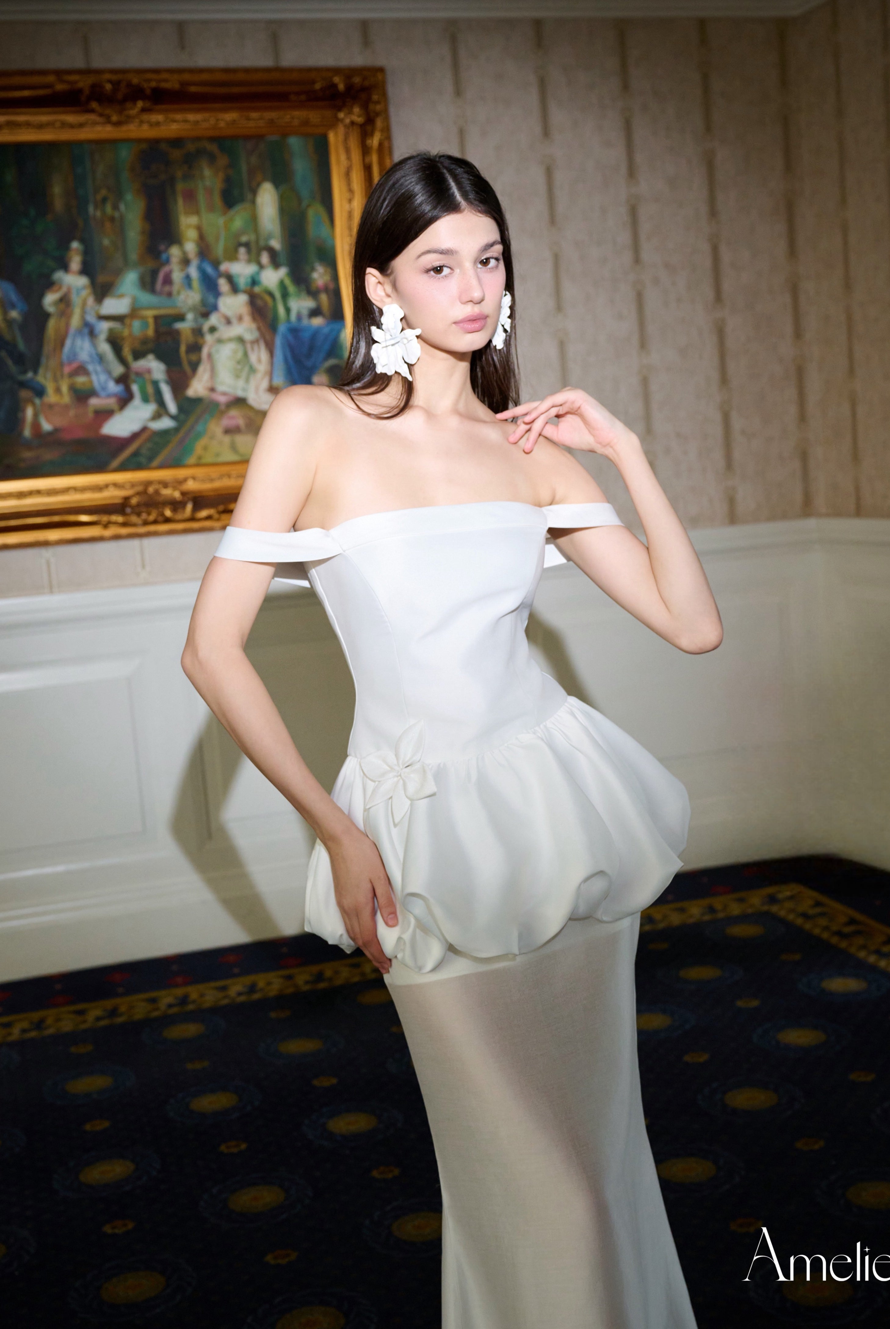 ELENA DRESS - WHITE My Store
