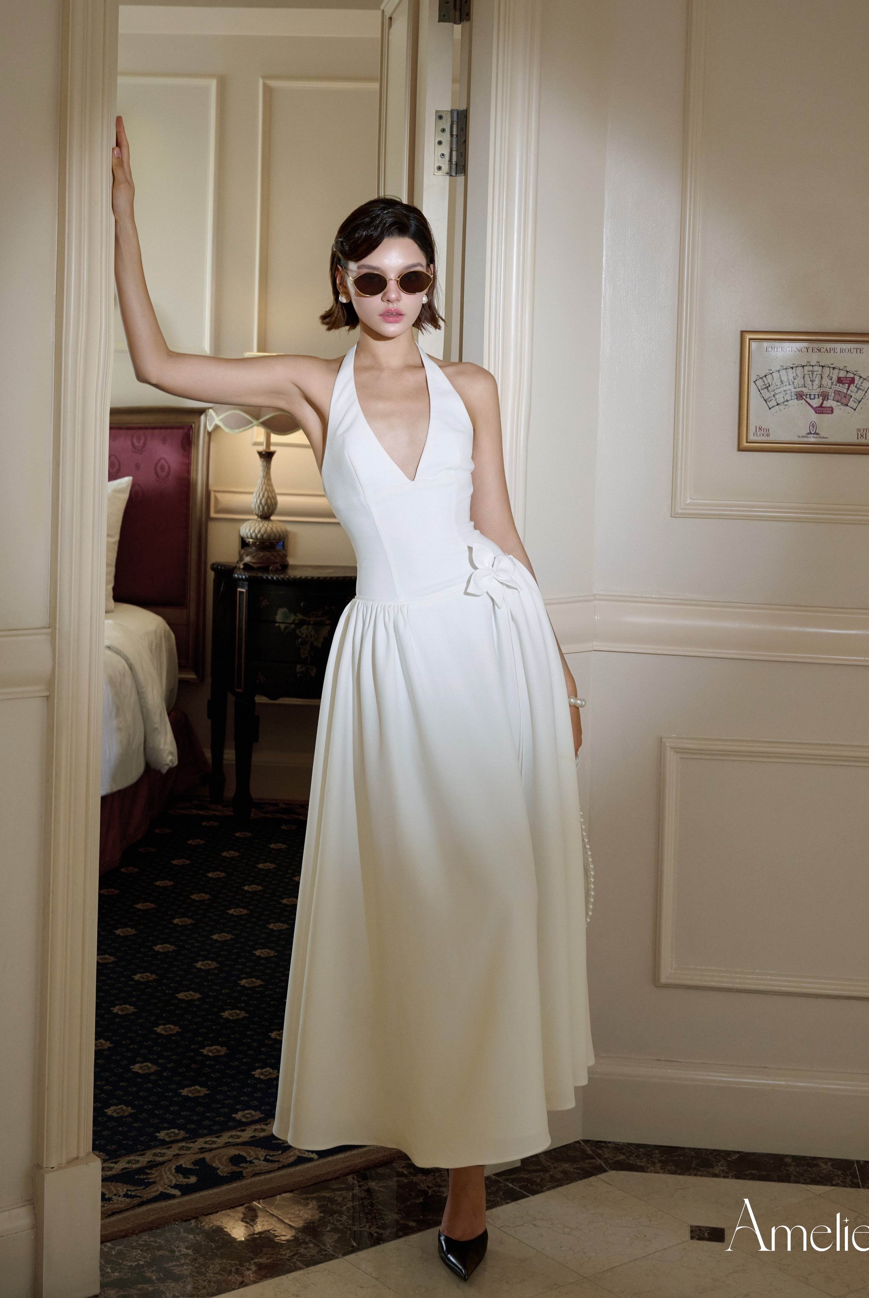 KERRI DRESS - WHITE My Store