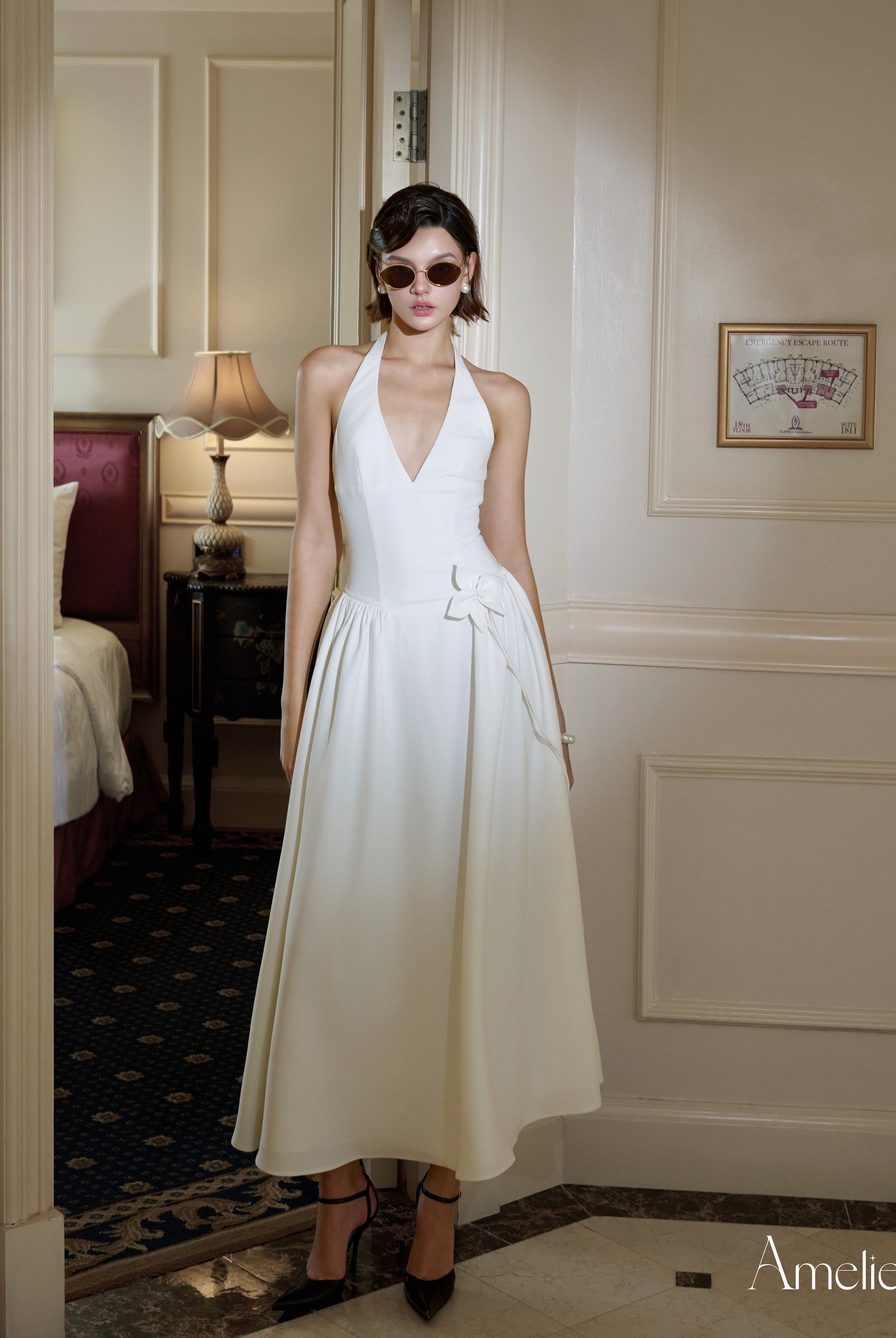 KERRI DRESS - WHITE My Store