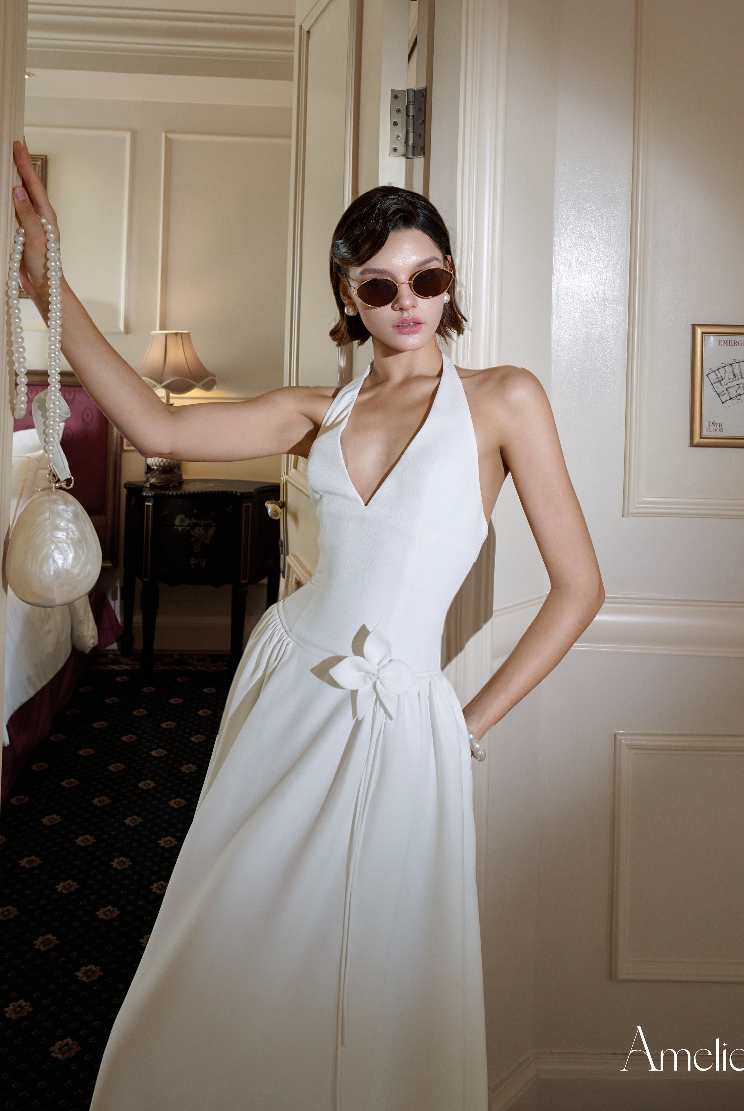 KERRI DRESS - WHITE My Store