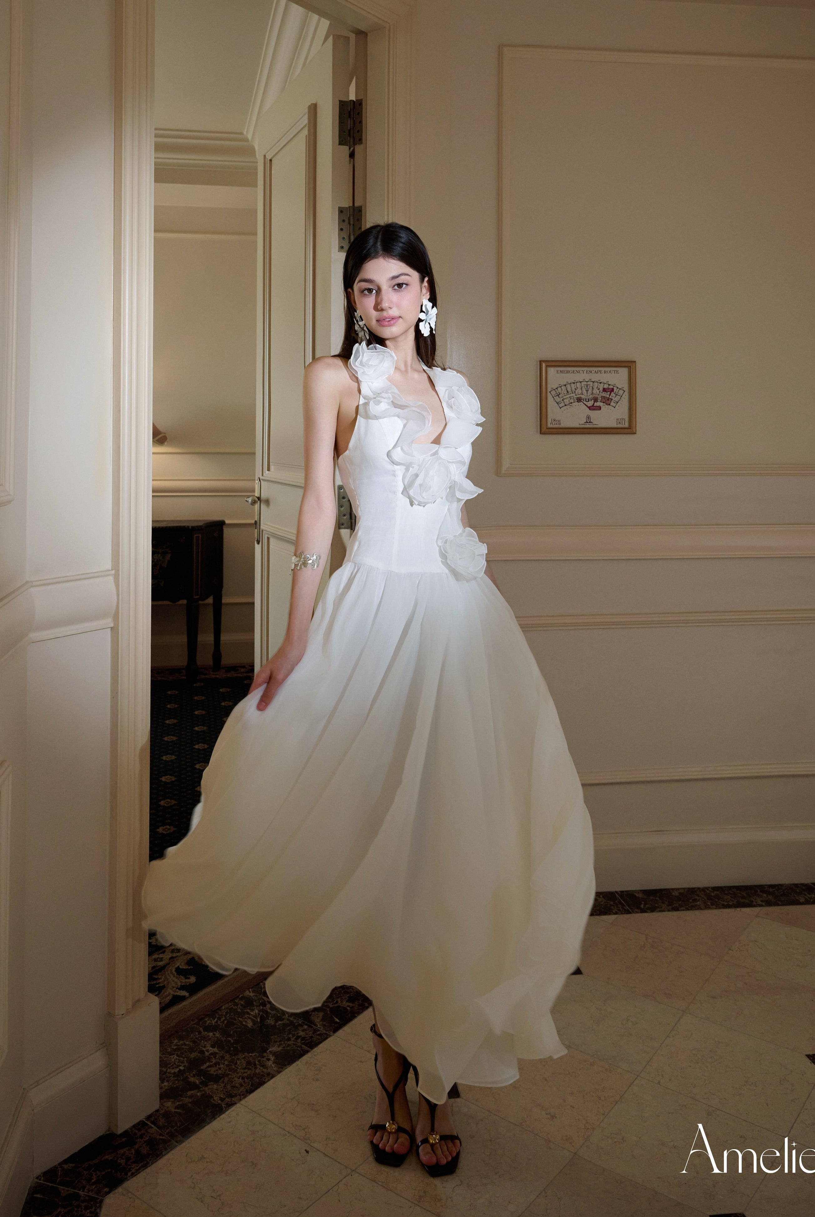 VIANNA DRESS - WHITE My Store