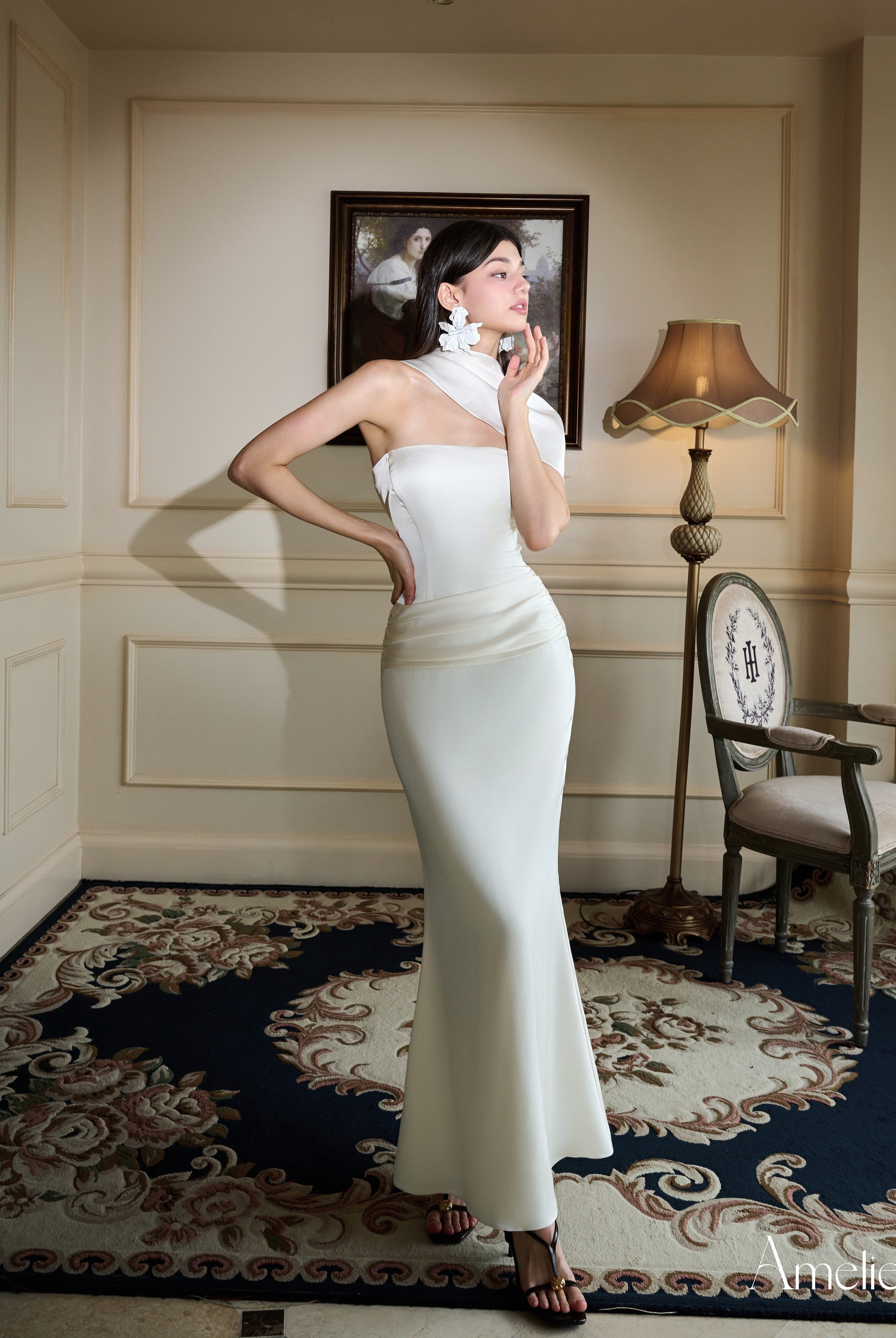 ALIA DRESS - WHITE CREAM My Store