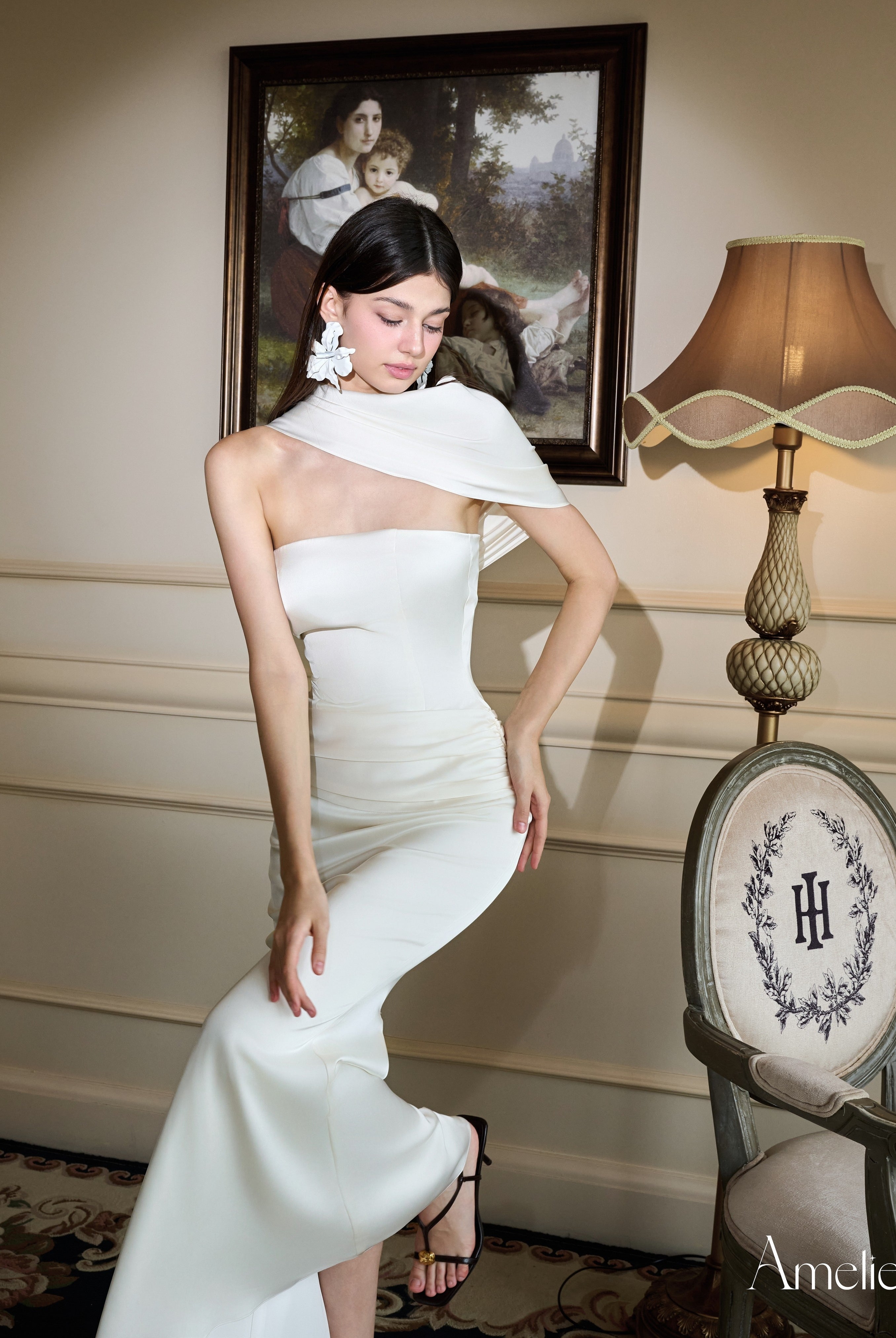 ALIA DRESS - WHITE CREAM My Store