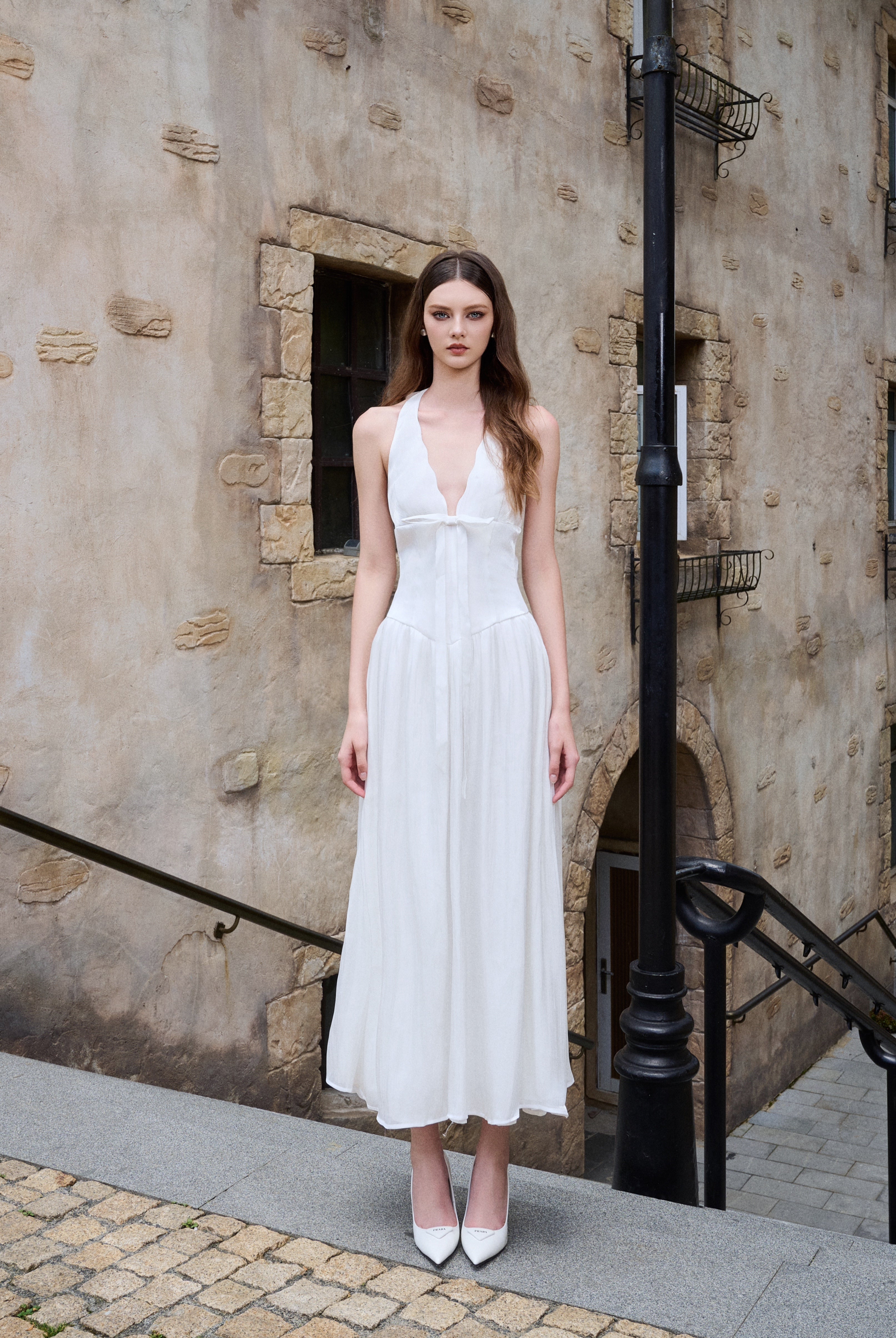 LUNA DRESS - WHITE My Store