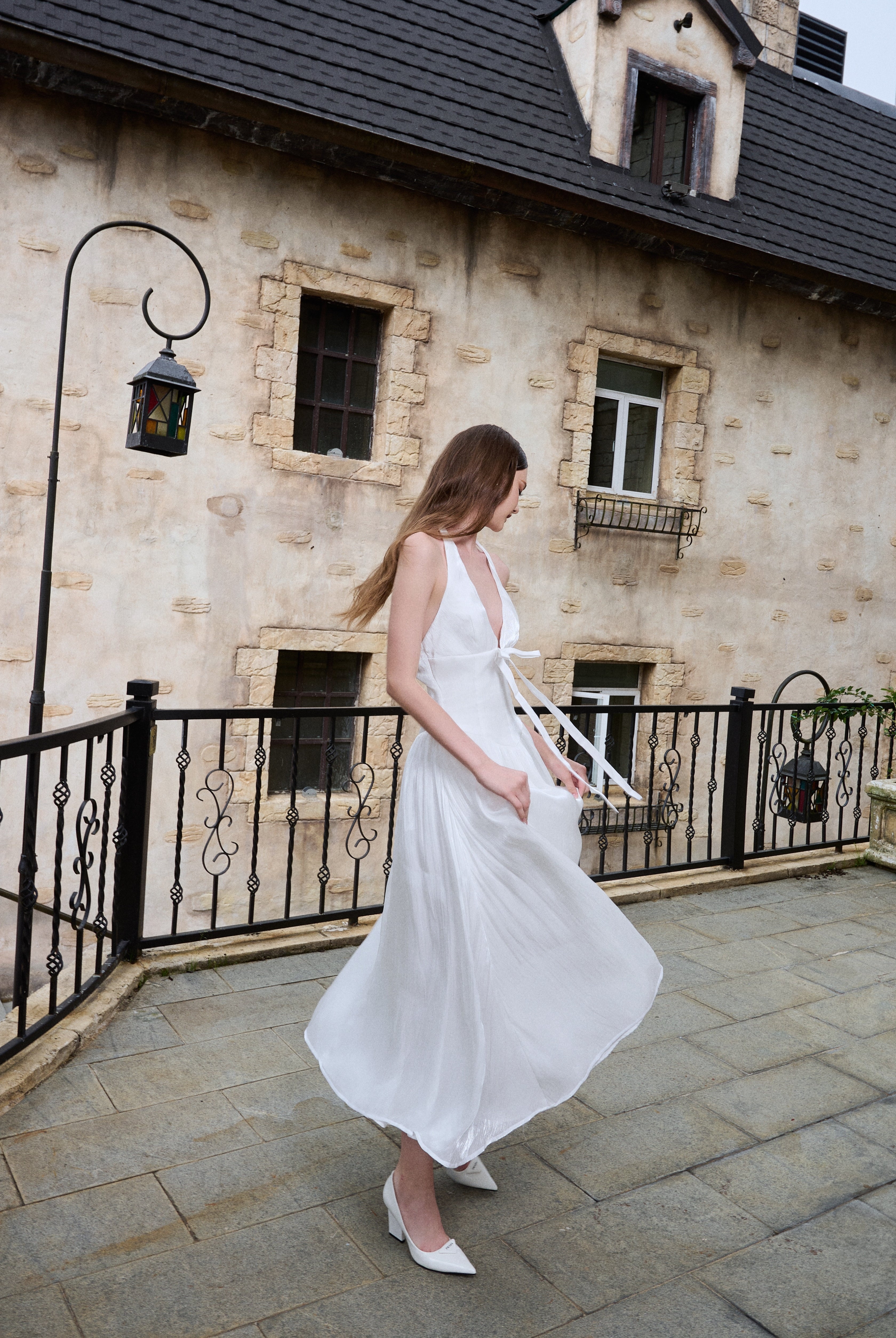 LUNA DRESS - WHITE My Store