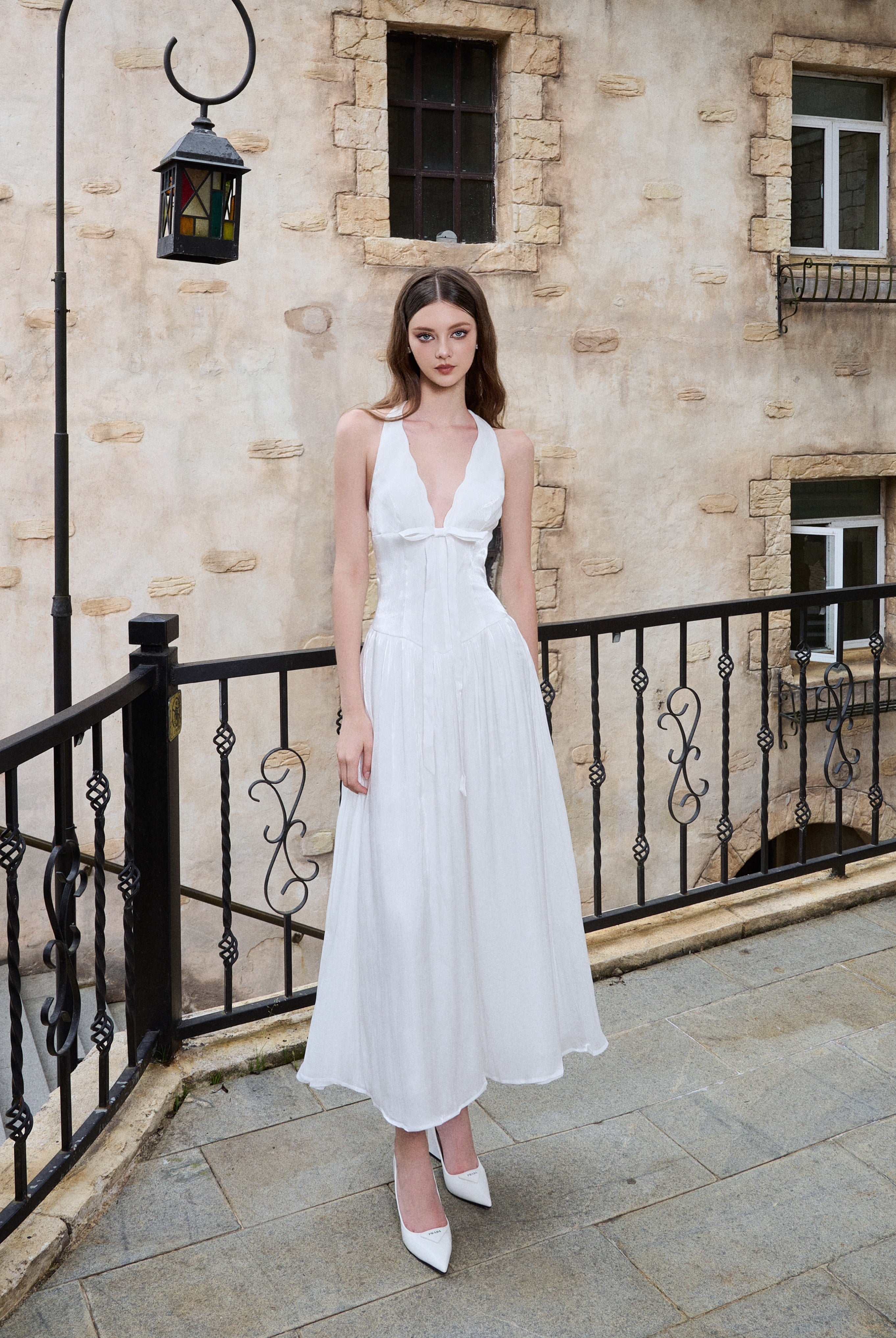 LUNA DRESS - WHITE My Store