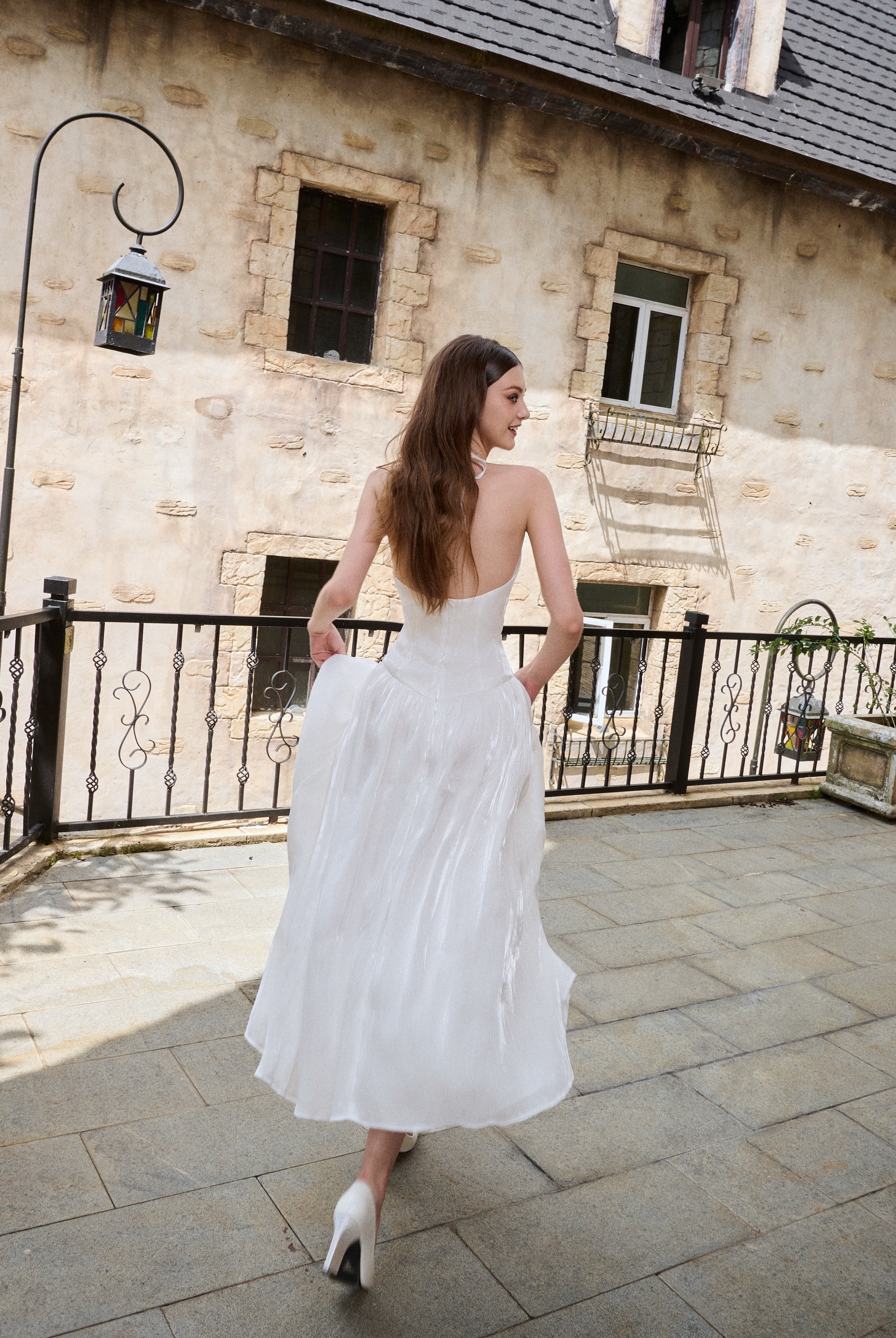 LUNA DRESS - WHITE My Store