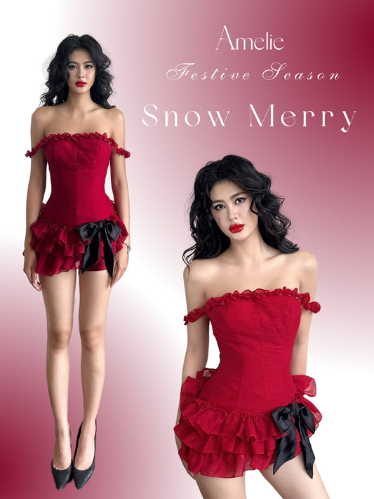 SNOW MERRY - RED