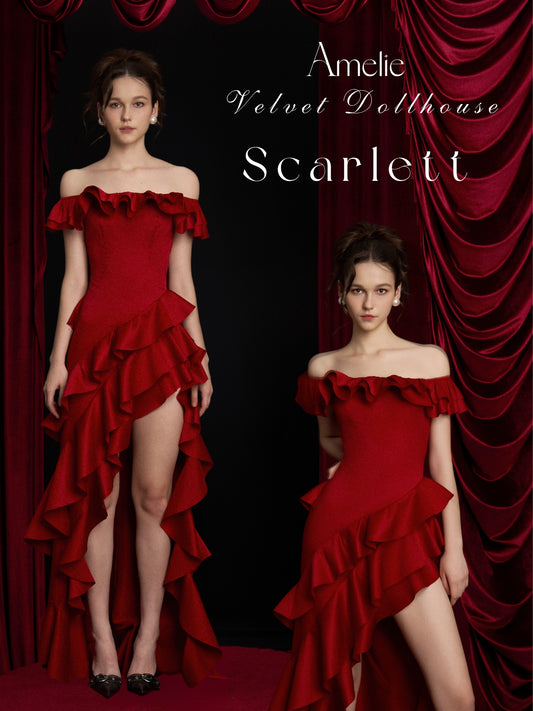 SCARLETT DRESS - RED
